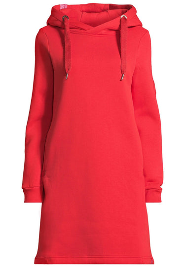 Salzhaut - MÖÖV KLEID Damen Leicht tailliert - Hoodiekleid - Kleid - kuschelig - 28 - #farbe_red