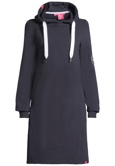 Salzhaut - MÖÖV KLEID Damen Leicht tailliert - Hoodiekleid - Kleid - kuschelig - 17 - #farbe_navy