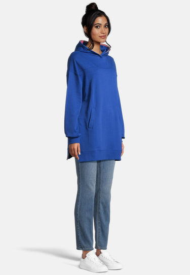 salzhaut - MÖHL Damen Oversized - Hoodie - Kapuzenpullover - Langarmshirt - 15 - #farbe_ultramarine