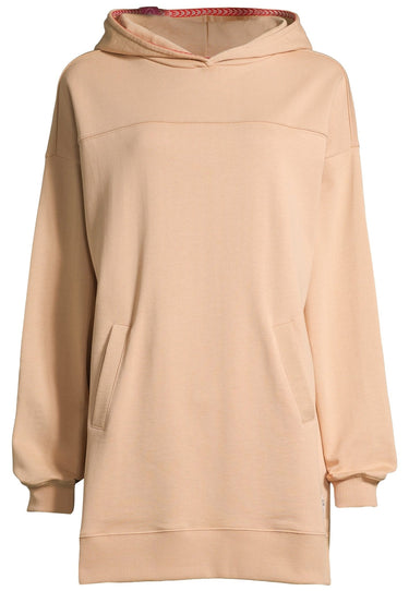 salzhaut - MÖHL Damen Oversized - Hoodie - Kapuzenpullover - Langarmshirt - 2 - #farbe_camel