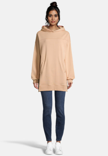 salzhaut - MÖHL Damen Oversized - Hoodie - Kapuzenpullover - Langarmshirt - 1 - #farbe_camel