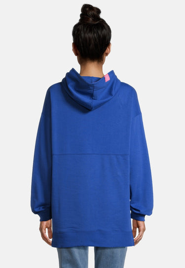 salzhaut - MÖHL Damen Oversized - Hoodie - Kapuzenpullover - Langarmshirt - 14 - #farbe_ultramarine