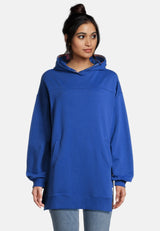 Salzhaut - MÖHL Damen Oversized - Hoodie - Kapuzenpullover - Langarmshirt - 11 - #farbe_ultramarine