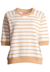 Salzhaut - MÖLLE Damen Oversized - Frontprint - Reduziert - Rundhals - 2 - #farbe_offwhite-camel