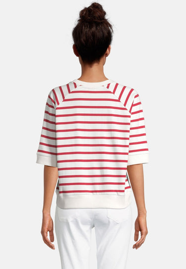 salzhaut - MÖLLE Damen Oversized - Frontprint - Rundhals - Sweatshirt - 14 - #farbe_offwhite-red