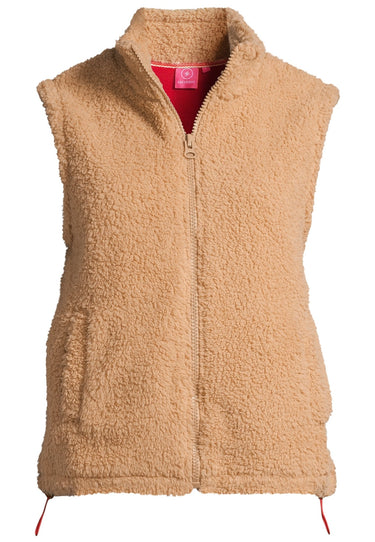 salzhaut - Momang Damen normale Passform - Damen - Teddy - Weste - 2 - #farbe_camel