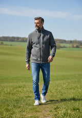 Salzhaut - MOOL Herren normale Passform - Rollkragen - Sweatjacke - Turtleneck - 13 - #farbe_anthra