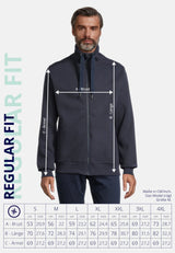 Salzhaut - MOOL Herren normale Passform - Rollkragen - Sweatjacke - Turtleneck - 12 - #farbe_navy