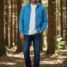 Salzhaut - MOOL Herren normale Passform - Rollkragen - Sweatjacke - Turtleneck - 1 - #farbe_ocean-blue