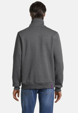Salzhaut - MOOL Herren normale Passform - Rollkragen - Sweatjacke - Turtleneck - 16 - #farbe_anthra