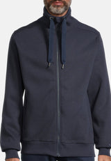 Salzhaut - MOOL Herren normale Passform - Rollkragen - Sweatjacke - Turtleneck - 9 - #farbe_navy