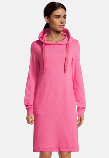 salzhaut - MÖÖV Damen Leicht tailliert - Hamburg - Hoodiekleid - Kleid - 1 - #farbe_pink