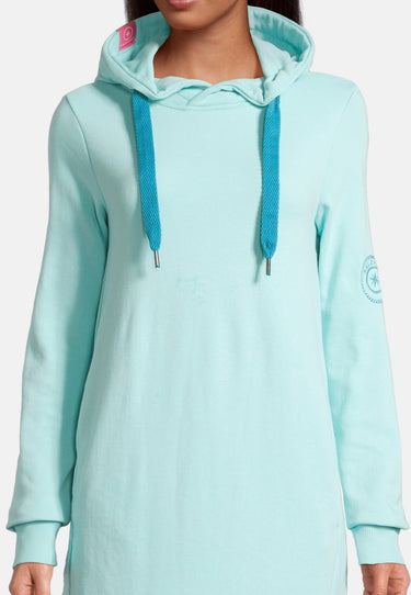 salzhaut - MÖÖV Damen Leicht tailliert - Hamburg - Hoodiekleid - Kleid - 8 - #farbe_aqua