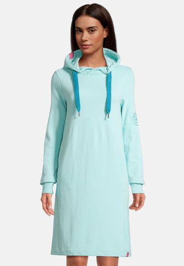 salzhaut - MÖÖV Damen Leicht tailliert - Hamburg - Hoodiekleid - Kleid - 6 - #farbe_aqua