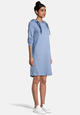salzhaut - MÖÖV Damen Knielanges Kleid (Midi) Leicht tailliert - adenauer & co - Anker - Basic - 16 - #farbe_Ice Blue