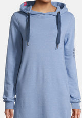 salzhaut - MÖÖV Damen Knielanges Kleid (Midi) Leicht tailliert - adenauer & co - Anker - Basic - 14 - #farbe_Ice Blue