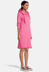 salzhaut - MÖÖV Damen Knielanges Kleid (Midi) Leicht tailliert - adenauer & co - Anker - Basic - 5 - #farbe_Pink