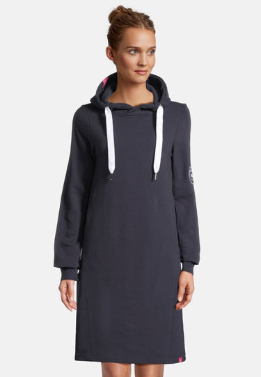 salzhaut - MÖÖV Damen Leicht tailliert - Hamburg - Hoodiekleid - Kleid - 16 - #farbe_navy