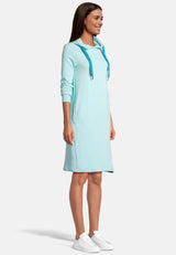 salzhaut - MÖÖV KLEID Damen Knielanges Kleid (Midi) Leicht tailliert - adenauer & co - Anker - Basic - 23 - #farbe_Aqua