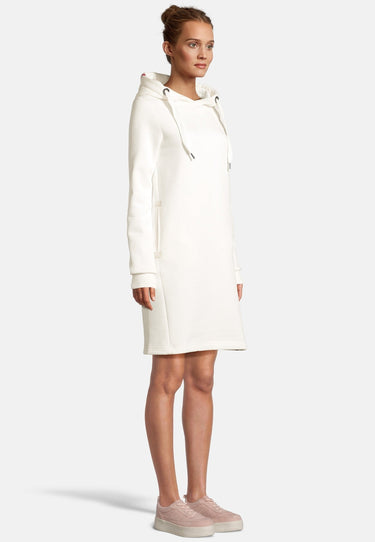 salzhaut - MÖÖV KLEID Damen Leicht tailliert - Hoodiekleid - Kleid - kuschelig - 5 - #farbe_offwhite
