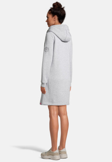 salzhaut - MÖÖV KLEID Damen Leicht tailliert - Hoodiekleid - Kleid - kuschelig - 24 - #farbe_grey-melange