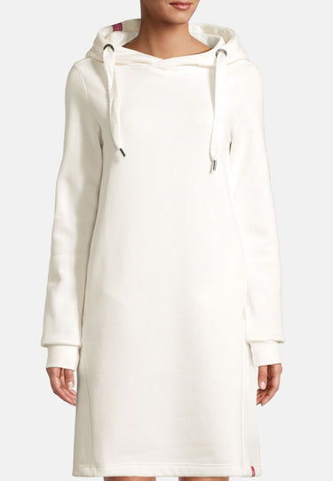 salzhaut - MÖÖV KLEID Damen Leicht tailliert - Hoodiekleid - Kleid - kuschelig - 3 - #farbe_offwhite