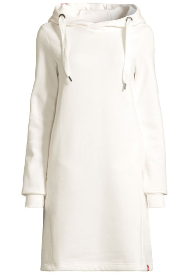 salzhaut - MÖÖV KLEID Damen Leicht tailliert - Hoodiekleid - Kleid - kuschelig - 2 - #farbe_offwhite