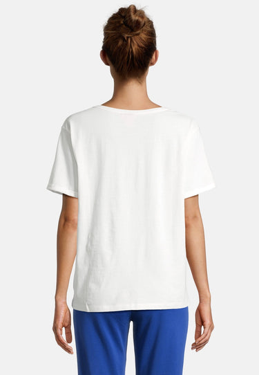 salzhaut - MORATZ Damen Leicht tailliert - Damen - Frontprint - love - 9 - #farbe_offwhite