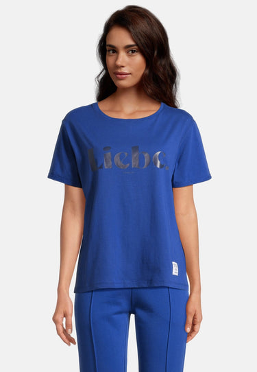 salzhaut - MORATZ Damen Leicht tailliert - Damen - Frontprint - love - 11 - #farbe_ultramarine