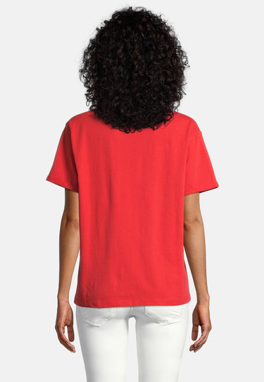 salzhaut - MORATZ Damen Shirt Leicht tailliert - adenauer & co - Anker - Basic - 10 - #farbe_Chilli Red