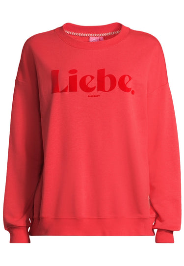 salzhaut - MUDDERHUS Damen Oversized - Damen - Frontprint - Sweatshirt - 2 - #farbe_chilli-red