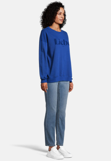 salzhaut - MUDDERHUS Damen Oversized - Damen - Frontprint - Sweatshirt - 15 - #farbe_ultramarine