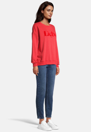salzhaut - MUDDERHUS Damen Oversized - Damen - Frontprint - Sweatshirt - 1 - #farbe_chilli-red