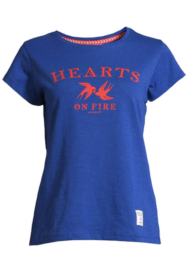 salzhaut - MÜLCH Damen Leicht tailliert - Frontprint - Rundhals - T-Shirt - 12 - #farbe_ultramarine