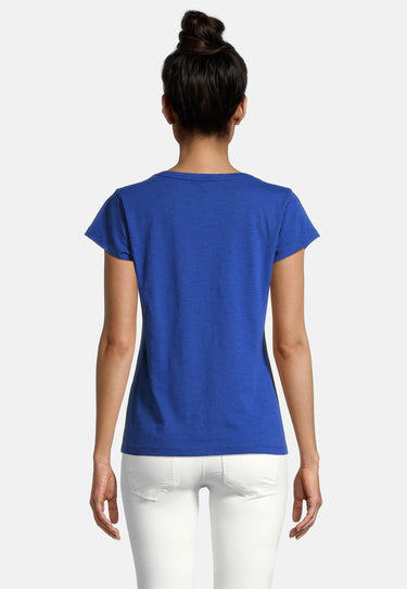 salzhaut - MÜLCH Damen Leicht tailliert - Frontprint - Rundhals - T-Shirt - 14 - #farbe_ultramarine