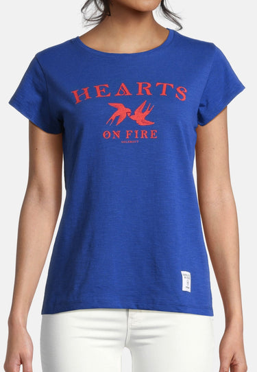 salzhaut - MÜLCH Damen Leicht tailliert - Frontprint - Rundhals - T-Shirt - 13 - #farbe_ultramarine