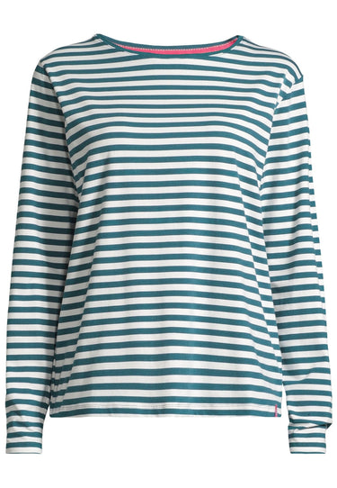 salzhaut - NEFERTEN Damen Leicht tailliert - Ringelkleid - Rundhals - Sweatshirt - 2 - #farbe_offwhite-dragonfly