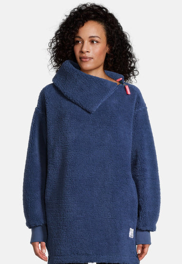 salzhaut - NEIELK Damen Fleecepullover normale Passform - adenauer & co - Anker - Basic - 3 - #farbe_Navy