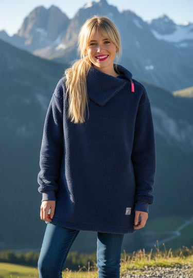 salzhaut - NEIELK Damen Fleecepullover normale Passform - adenauer & co - Anker - Basic - 1 - #farbe_Navy