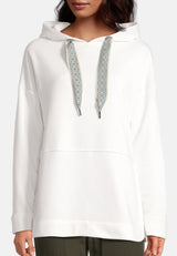 Salzhaut - Netwieser Damen Oversized - Hoodie - Kapuzenpullover - Langarmshirt - 3 - #farbe_offwhite