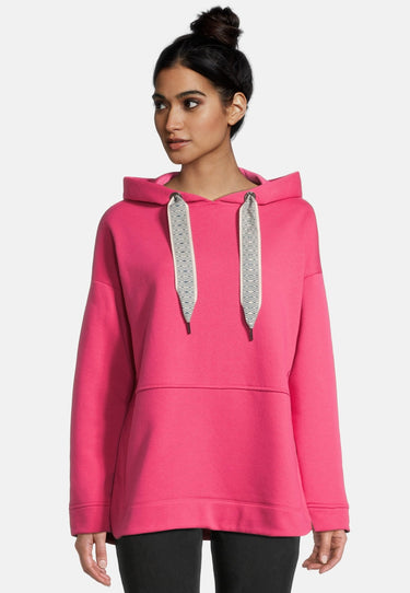 salzhaut - Netwieser Damen Oversized - Hoodie - Kapuzenpullover - Langarmshirt - 6 - #farbe_pink