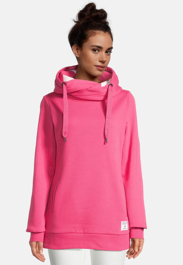 salzhaut - NOBERSCH Damen Leicht tailliert - Hoodie - Kapuzenpullover - Langarmshirt - 1 - #farbe_pink