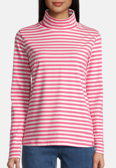salzhaut - NÖßEN Damen normale Passform - Rollkragen - Sweatshirt - Turtleneck - 8 - #farbe_offwhite-pink