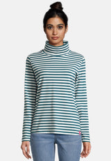 Salzhaut - NÖßEN Damen normale Passform - Reduziert - Rollkragen - Sweatshirt - 1 - #farbe_offwhite-dragonfly