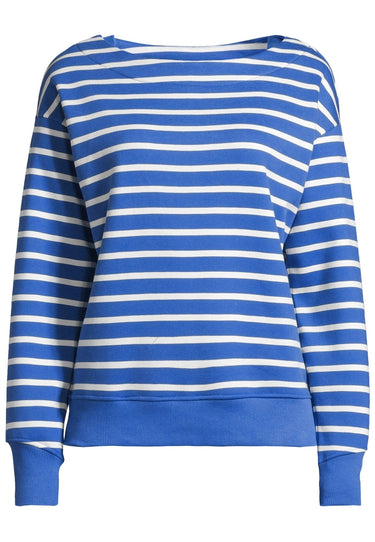 salzhaut - OAWERWIND Damen Leicht tailliert - Hamburg - Streifenmuster - Sweatshirt - 7 - #farbe_offwhite-sky