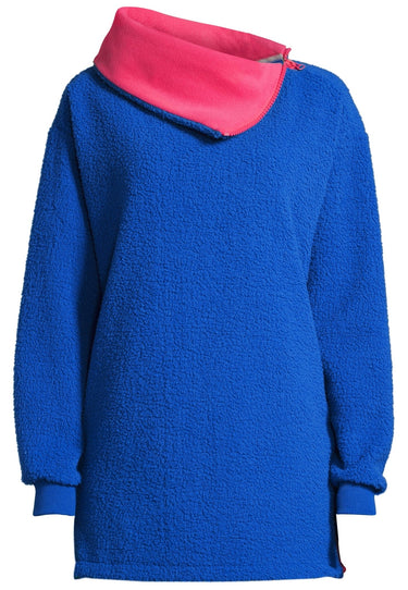 salzhaut - OBROSCH Damen Oversized - Hamburg - Stehkragen - Teddy - 2 - #farbe_sky