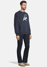 Salzhaut - OLBEN UNISEX - MÖWE Unisex normale Passform - Frontprint - Oversize - Sweatshirt - 4 - #farbe_navy