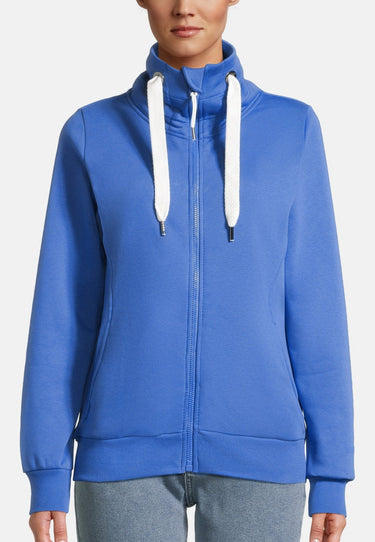salzhaut - ÖLLERN Damen Leicht tailliert - Hamburg - Stehkragen - Sweatjacke - 3 - #farbe_sky