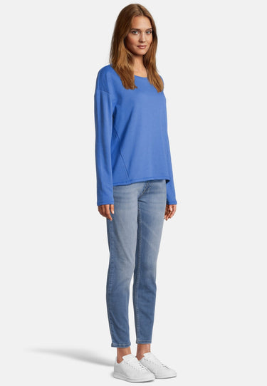 salzhaut - OPFLADUSEN Damen Leicht tailliert - Aufnäher - Hamburg - Sweatshirt - 10 - #farbe_sky