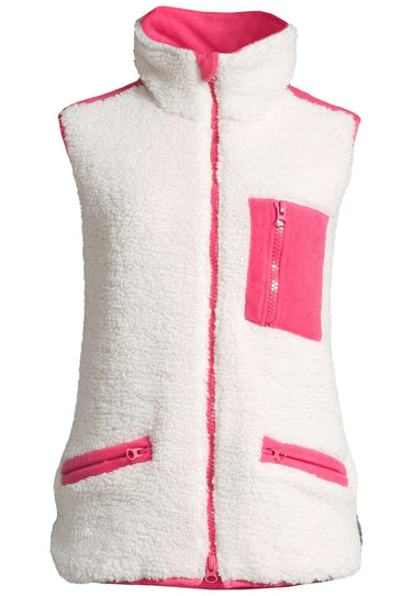 salzhaut - ÖSCHEN Damen körperbetont - Hamburg - Teddy - Weste - 2 - #farbe_offwhite